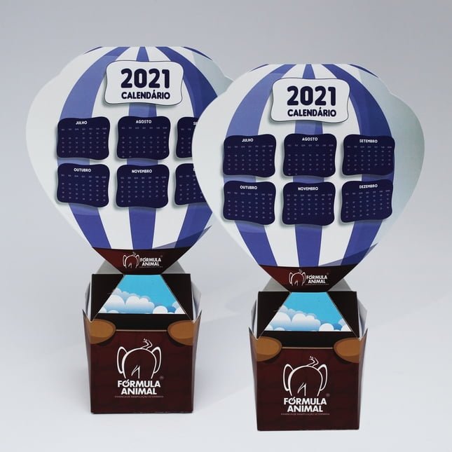 Calendários, agendas, cadernos e blocos para brinde